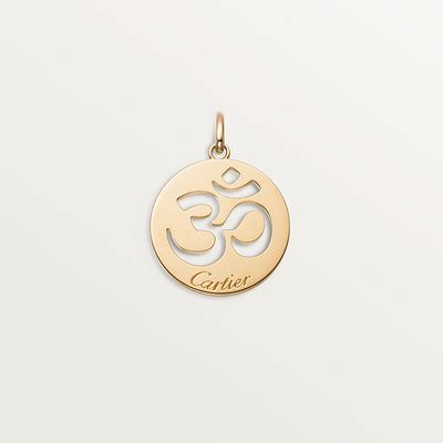 cartier om pendant|cartier yellow gold pendant.